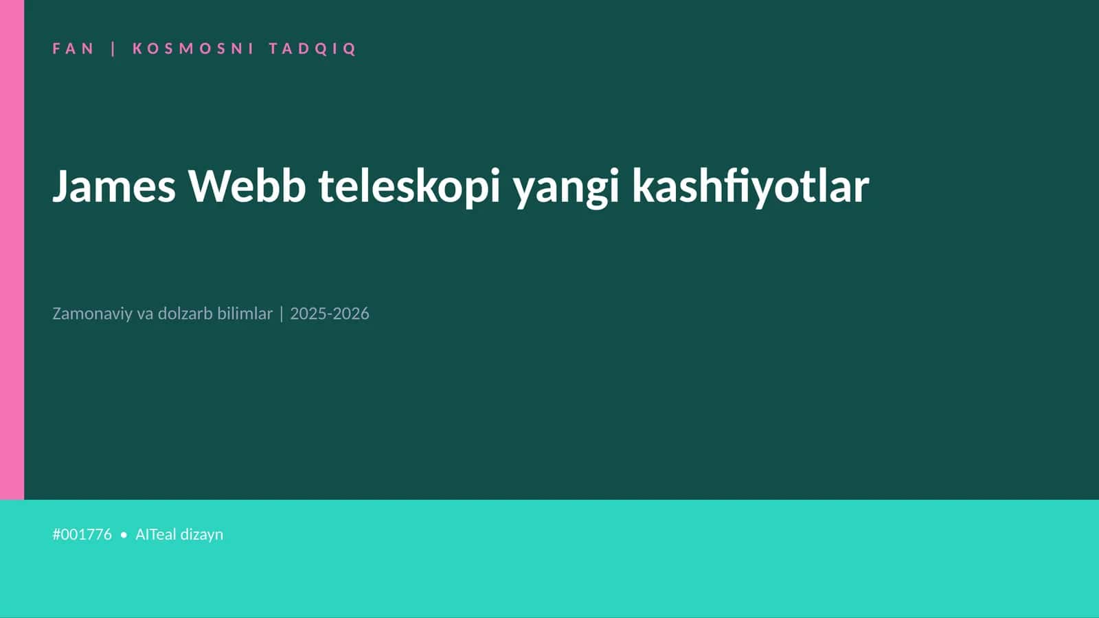 James Webb teleskopi yangi kashfiyotlar 1
