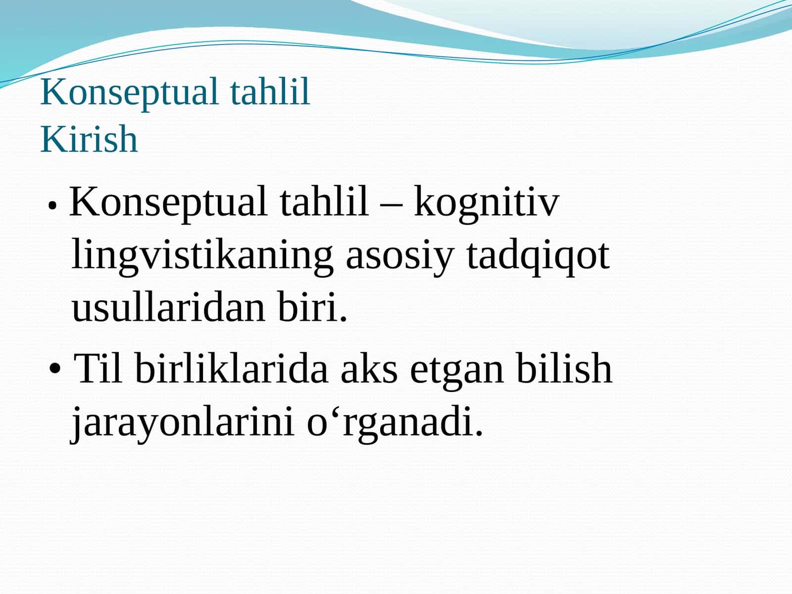 Konseptual tahlil 1
