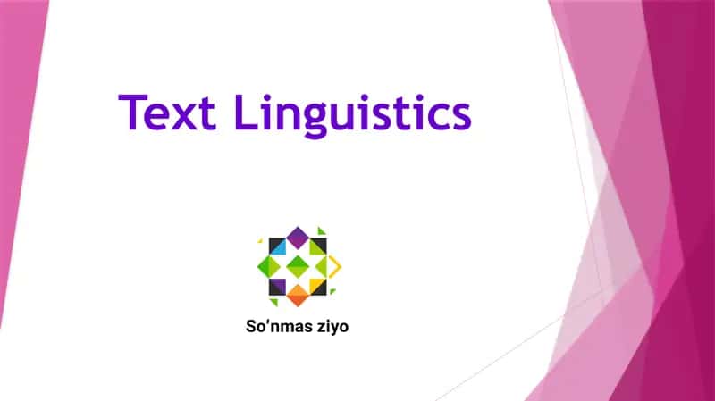 Matnlingvistikasi (Text Linguistics) 1