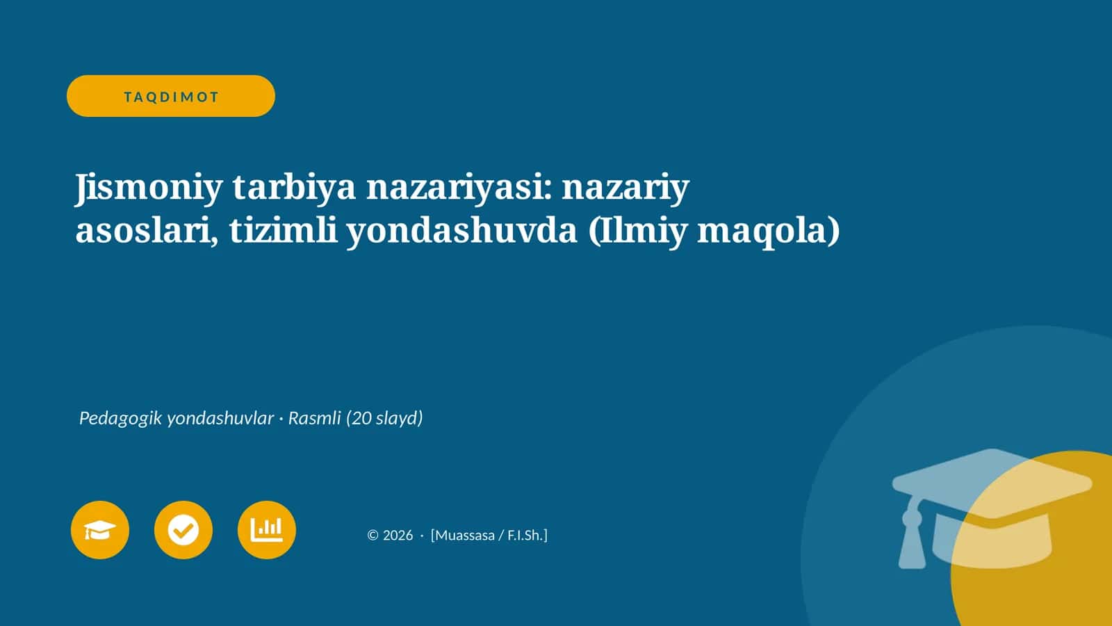 Jismoniy tarbiya nazariyasi 1