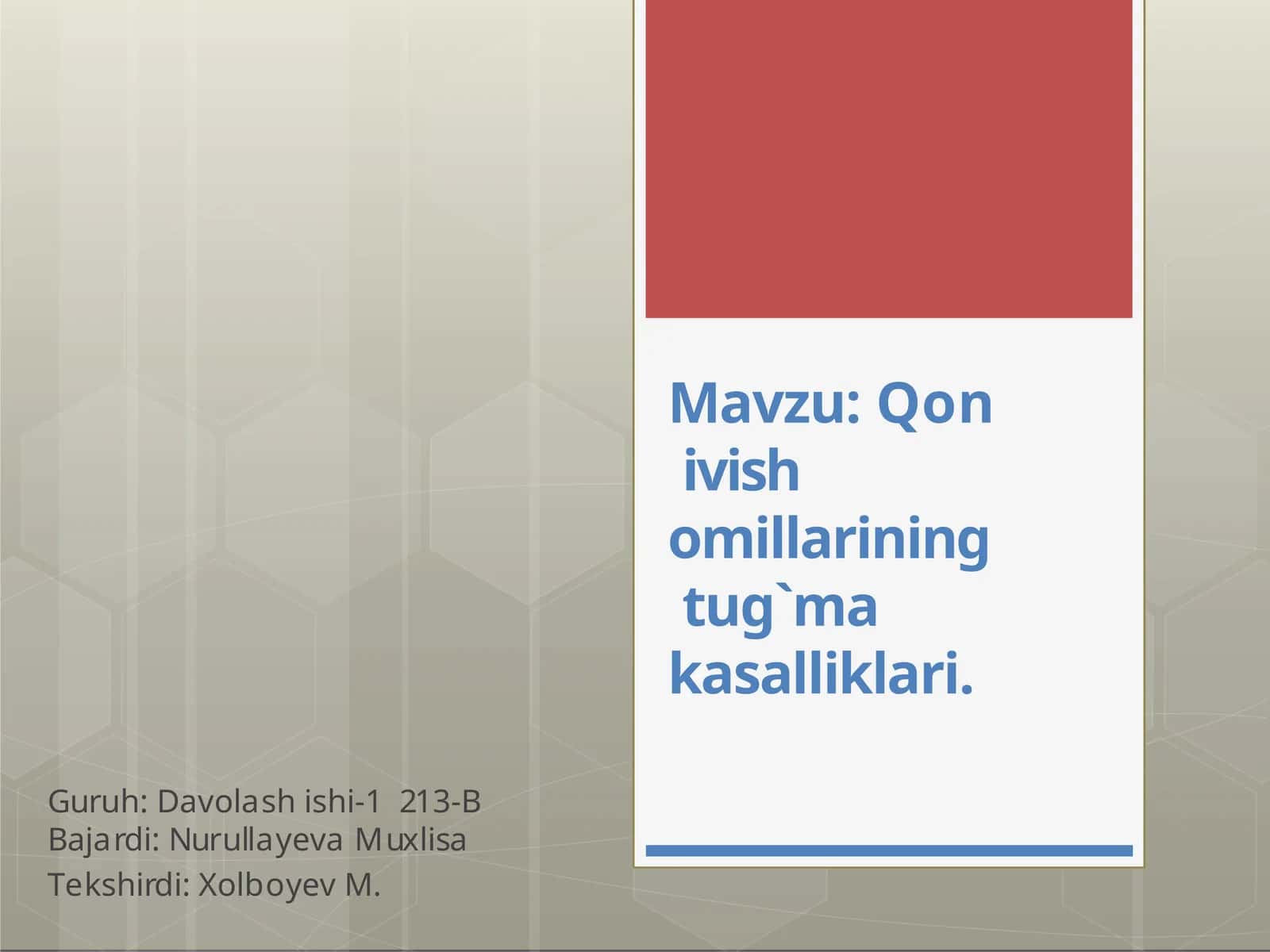 Qonivishomillariningtug`makasalliklari 1