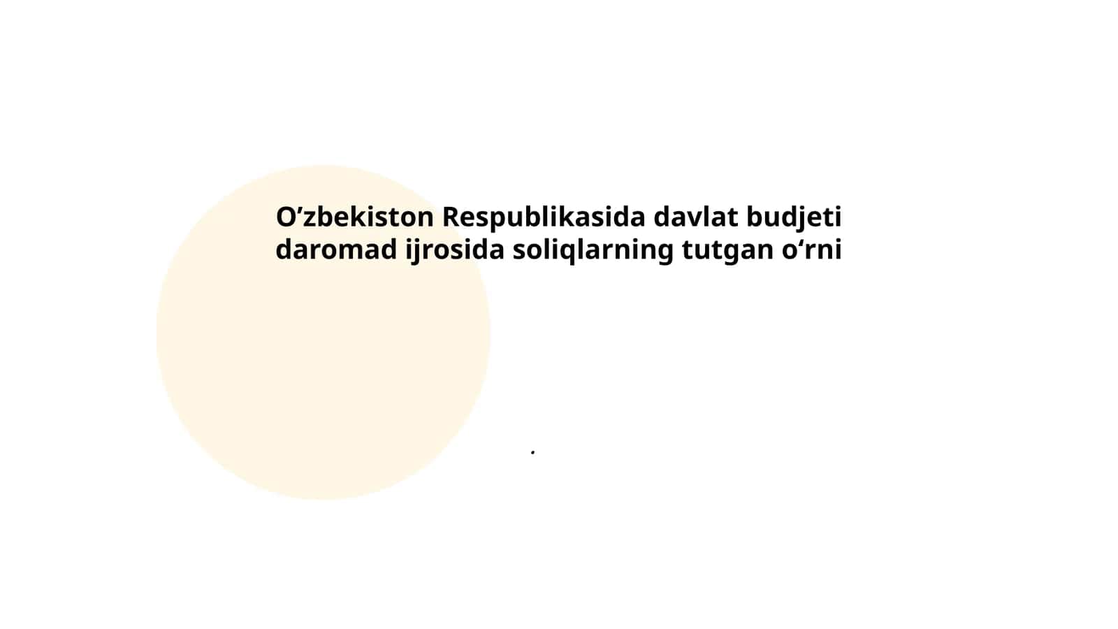 Davlat Budjeti Daromadi va Soliqlar 1