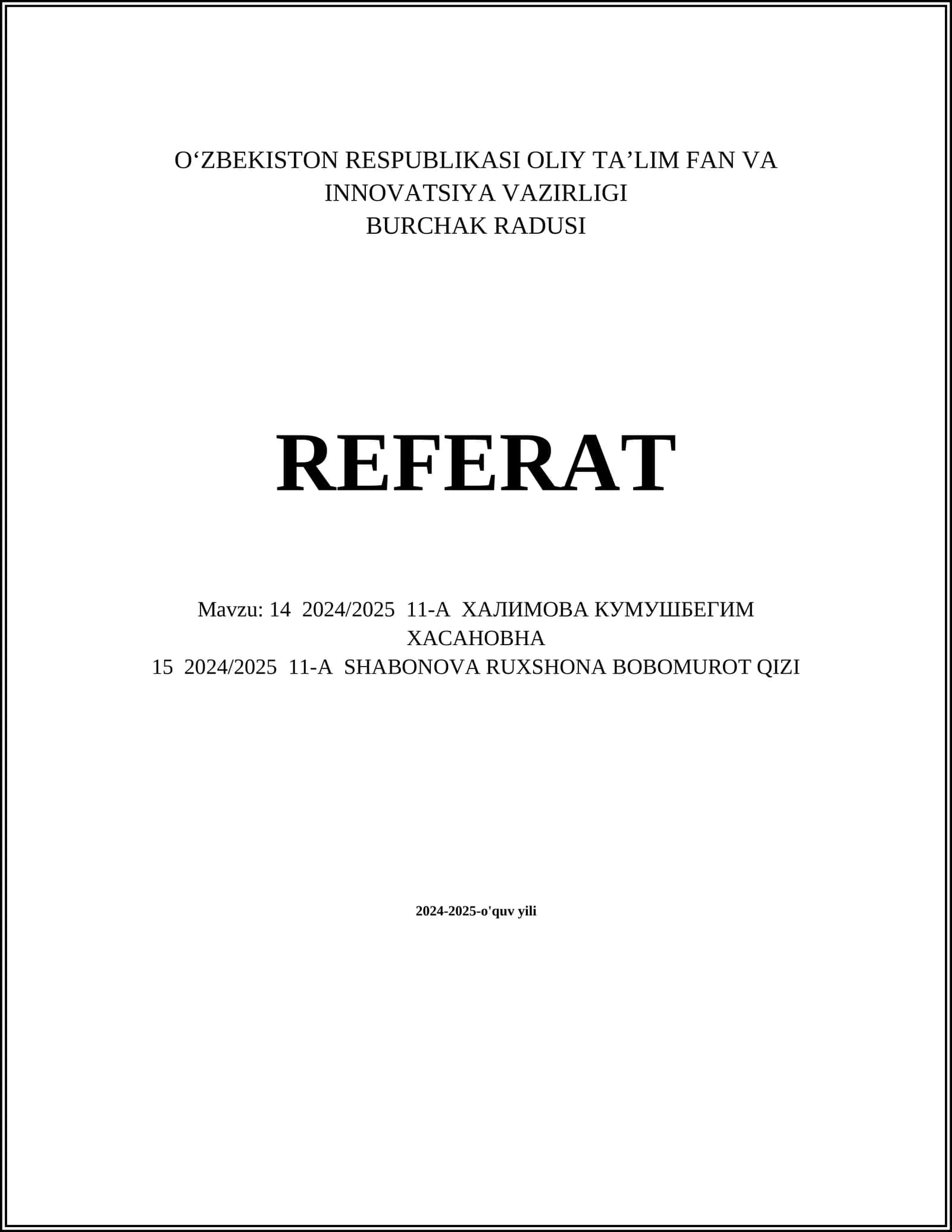 O'zbekiston tarixi 1