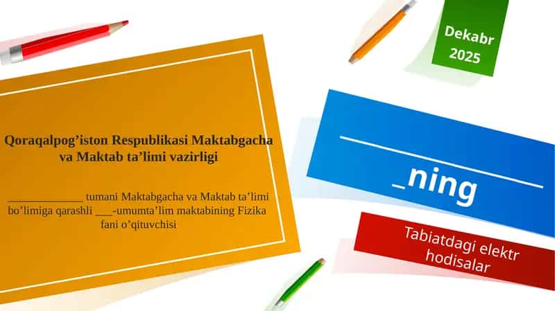 Tabiatdagi elektr hodisalar 1