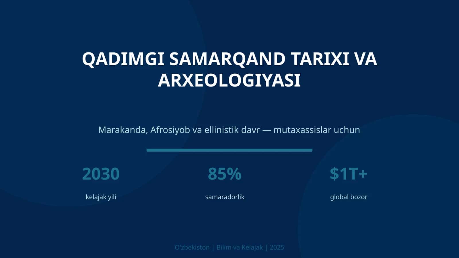QADIMGI SAMARQAND TARIXI VA ARXEOLOGIYASI 1