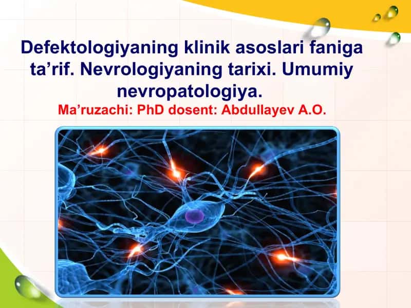 Defektologiyaning klinik asoslari faniga ta’rif 1