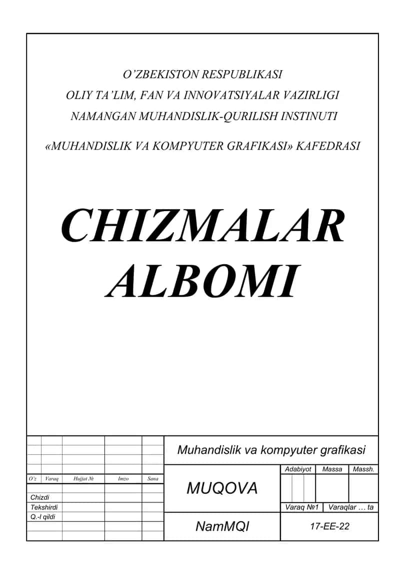 Mustaqil ish topshiriqlari 1