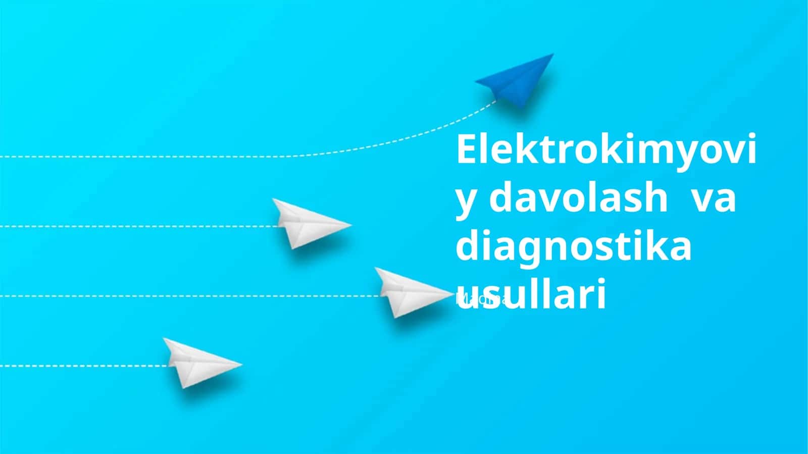 Elektrokimyoviy davolash va diagnostika usullari 1