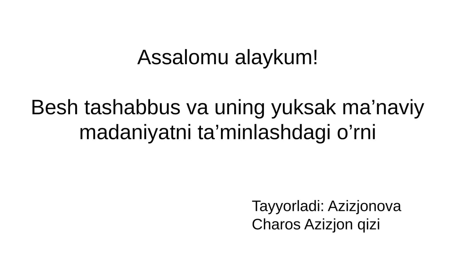 Besh tashabbus 1