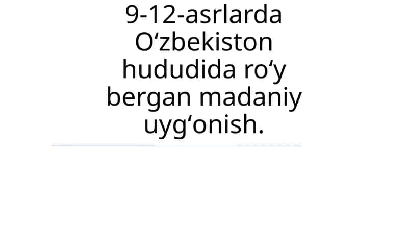 Samarqandning oltin davri 1