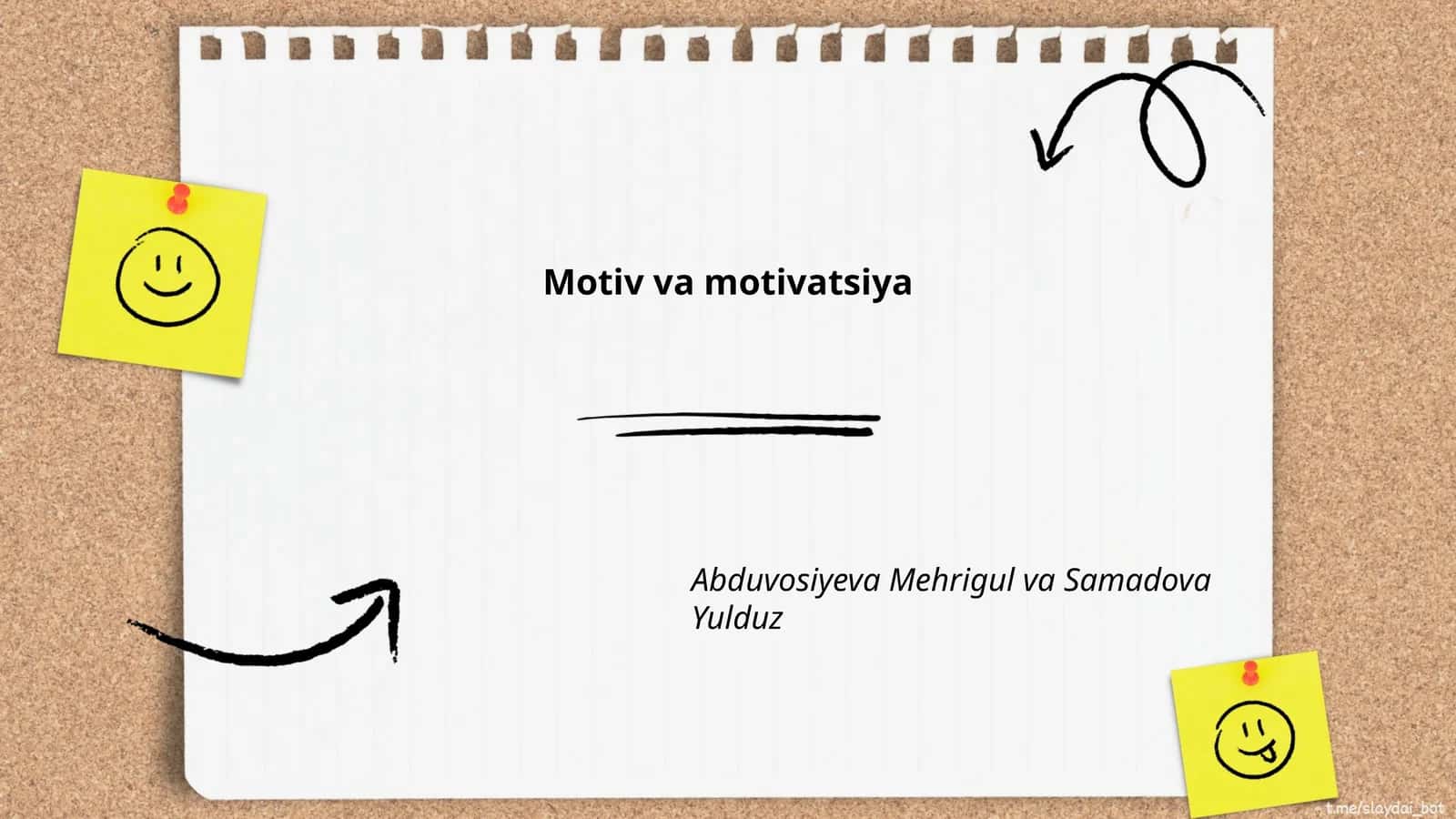 Motiv va motivatsiya 1