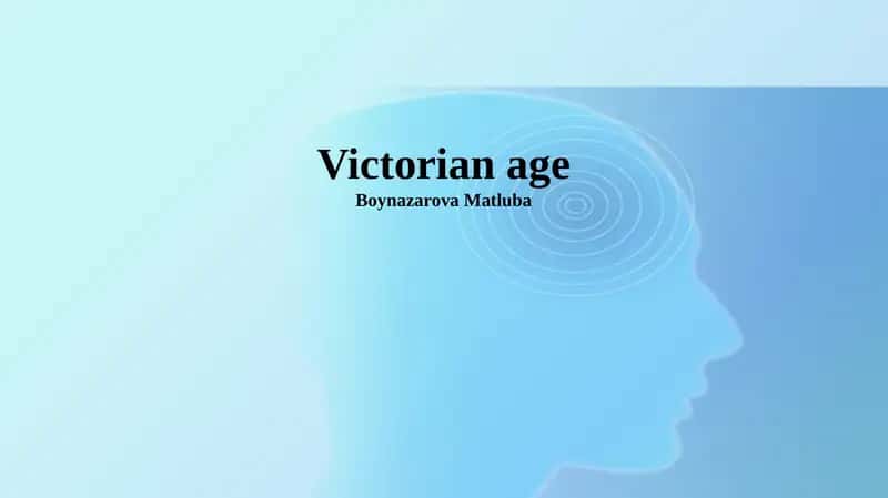 Victorian age 1