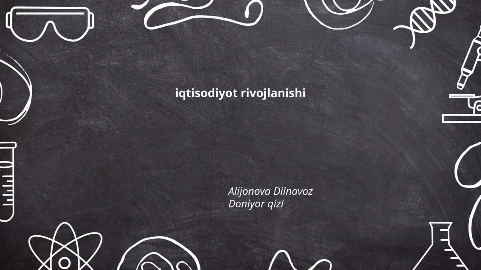 Iqtisodiyot rivojlanishi 1
