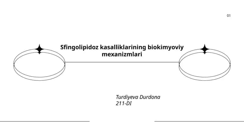 Sfingolipidoz kasalliklarining biokimyoviy mexanizmlari 1