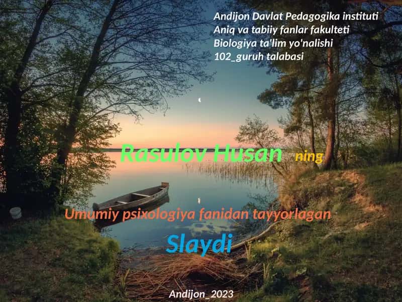 O’smirlik davrida psixik rivojlanish xususiyatlari slaydi 1