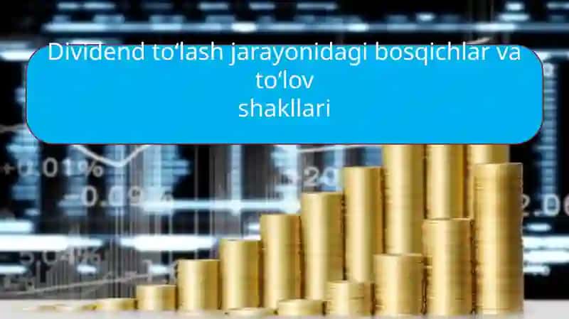 Dividend to‘lash jarayonidagi bosqichlar va to‘lov shakllari