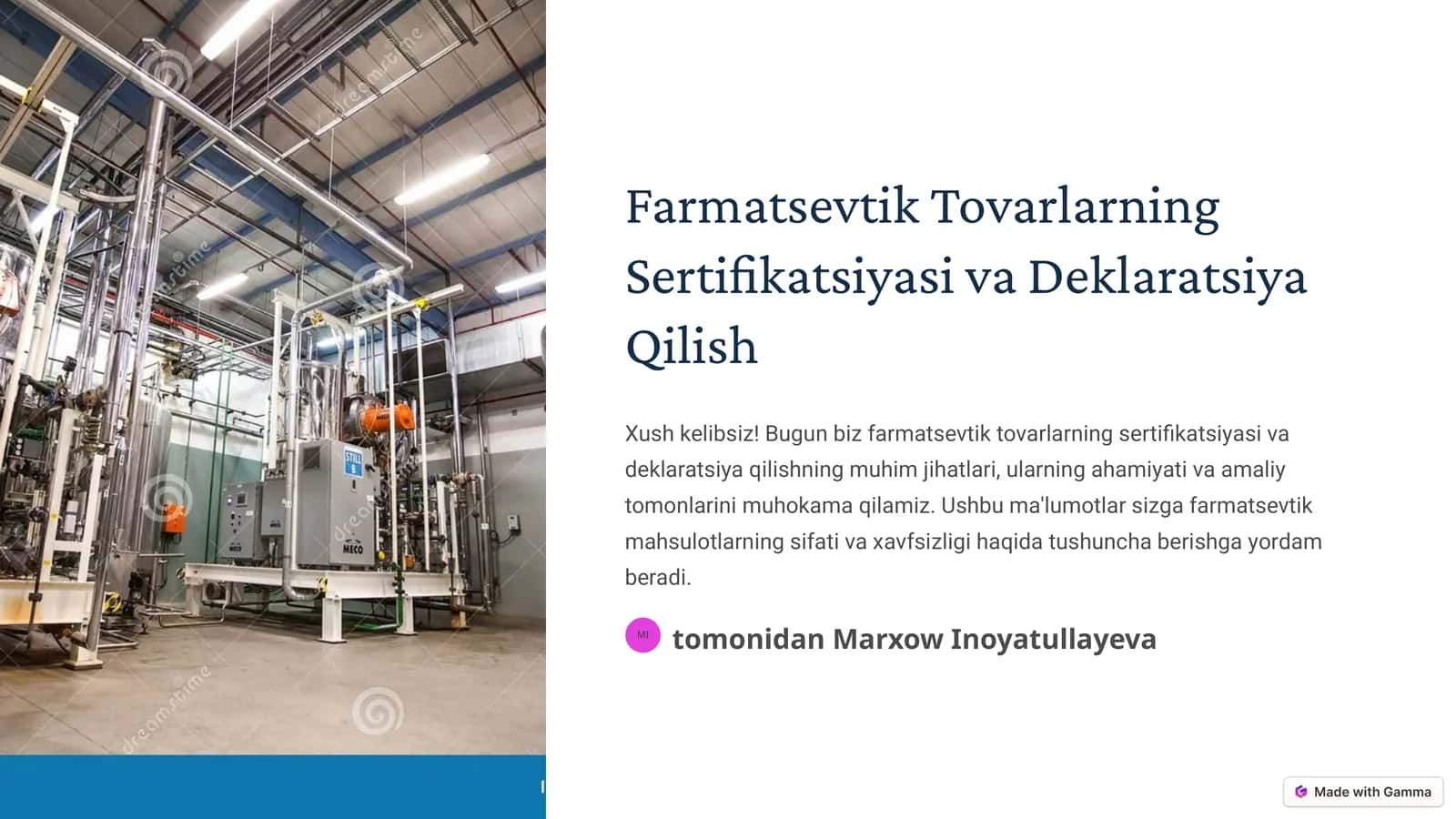 Farmatsevtik Tovarlarning Sertifikatsiyasi va Deklaratsiya Qilish 1