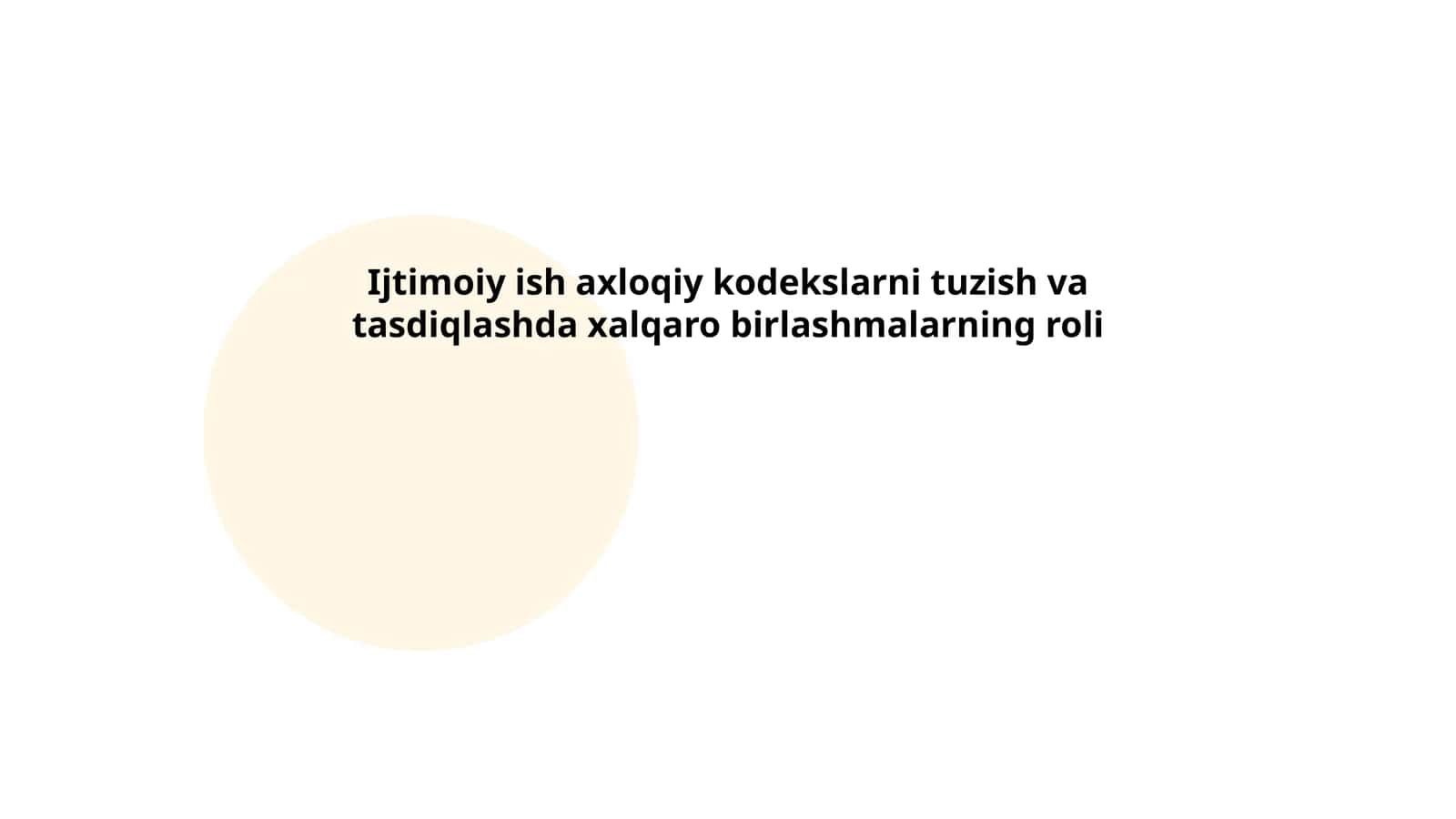 Xalqaro tashkilotlar va ijtimoiy ish axloqiy kodekslari 1