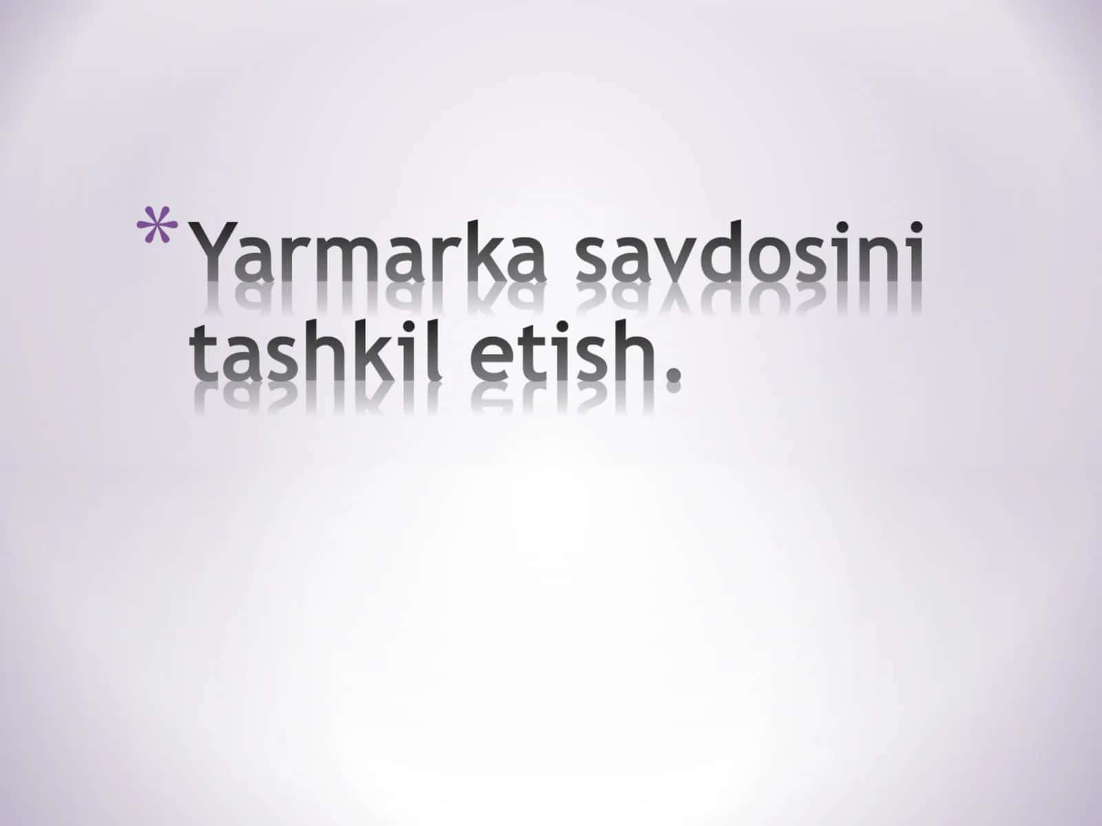 Yarmarka savdosi 1