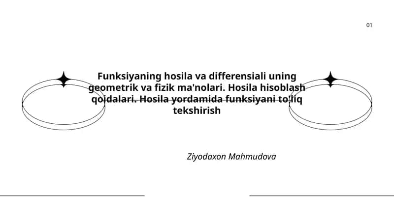 Hosila va Differensiali 1