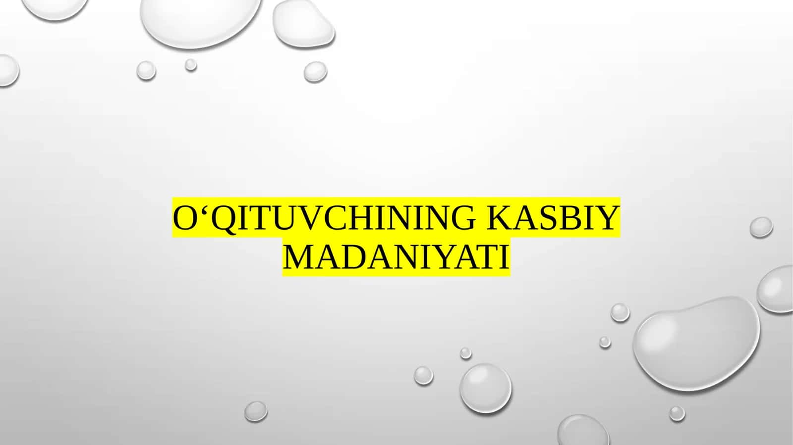 Kasbiy Madaniyat Tushunchasi 1