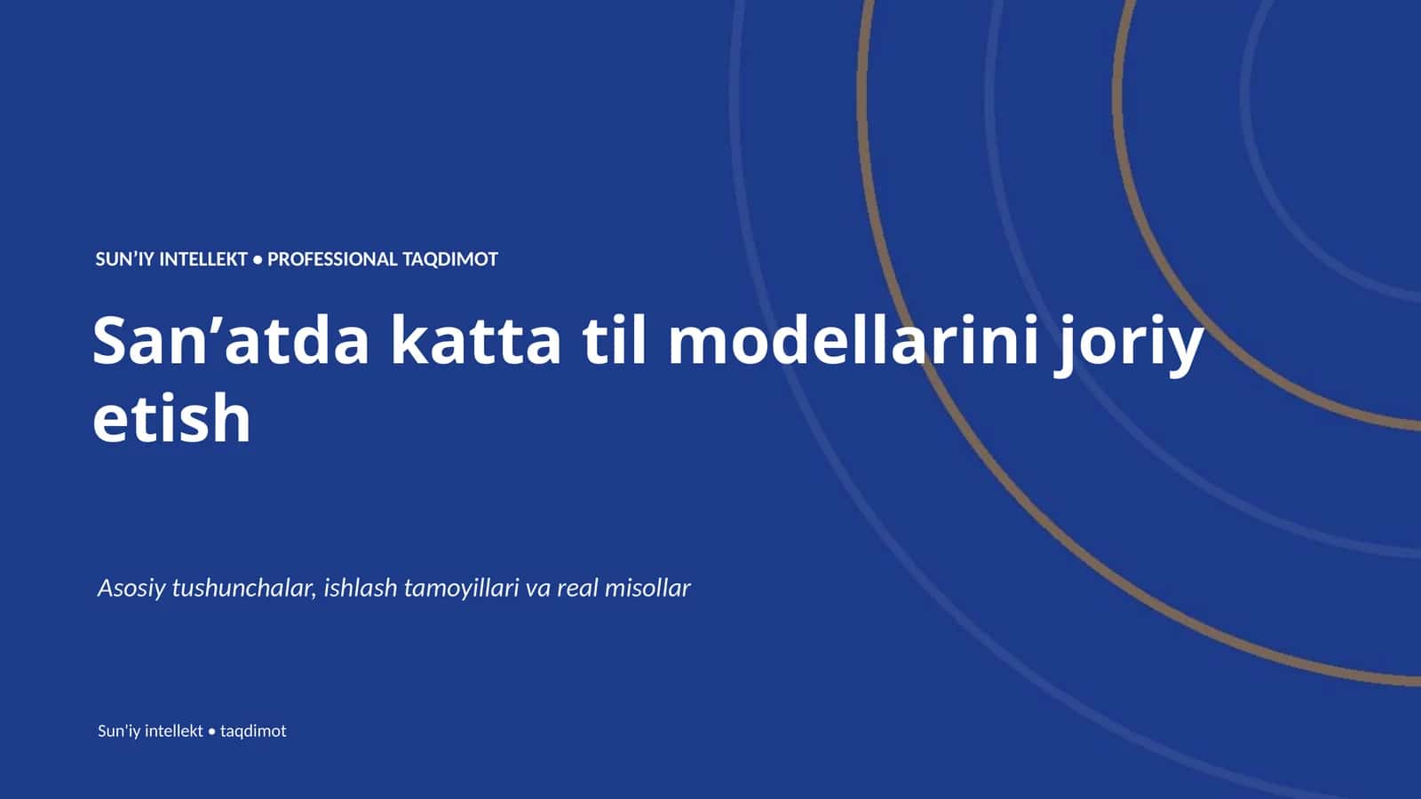 SUNʼIY INTELLEKT • PROFESSIONAL TAQDIMOT 1