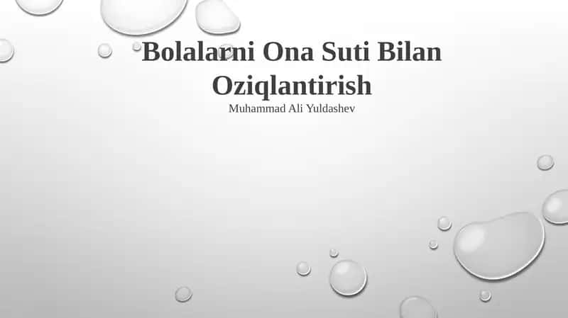 Bolalarni Ona Suti Bilan Oziqlantirish 1