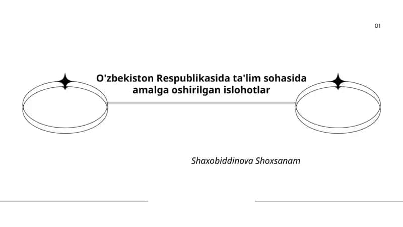 O'zbekiston Respublikasida ta'lim sohasida amalga oshirilgan islohotlar 1