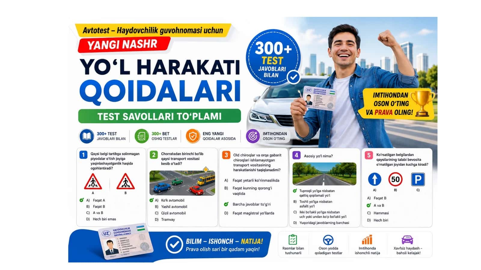 Avtotest prava savollar javoblari bilan 1