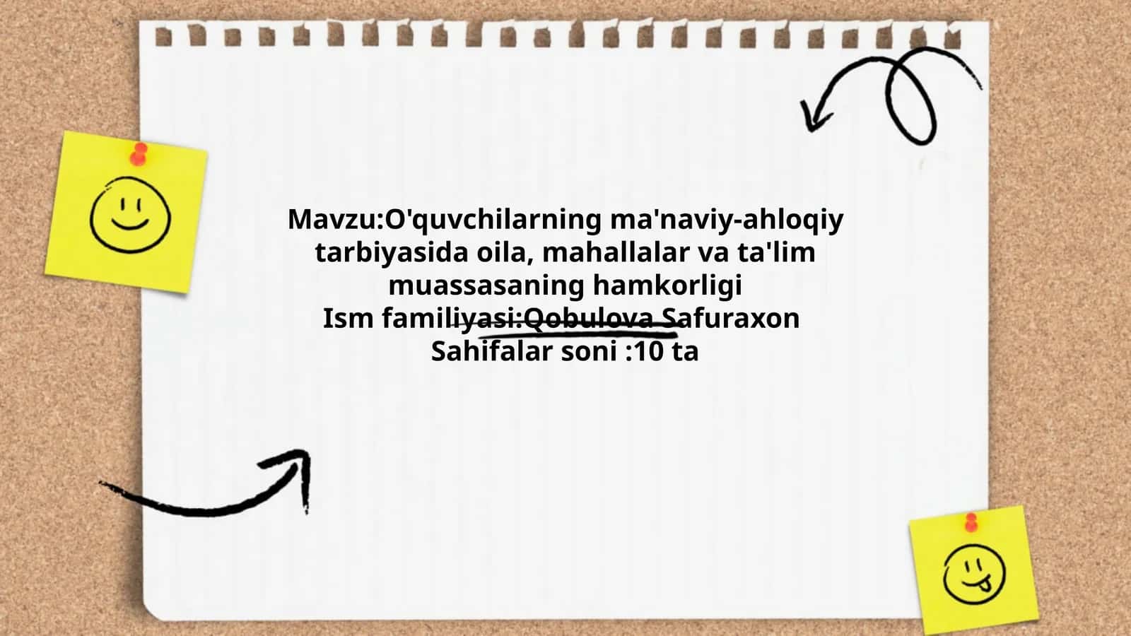 O'quvchilarning ma'naviy-ahloqiy tarbiyasida oila, mahallalar va ta'lim muassasaning hamkorligi 1