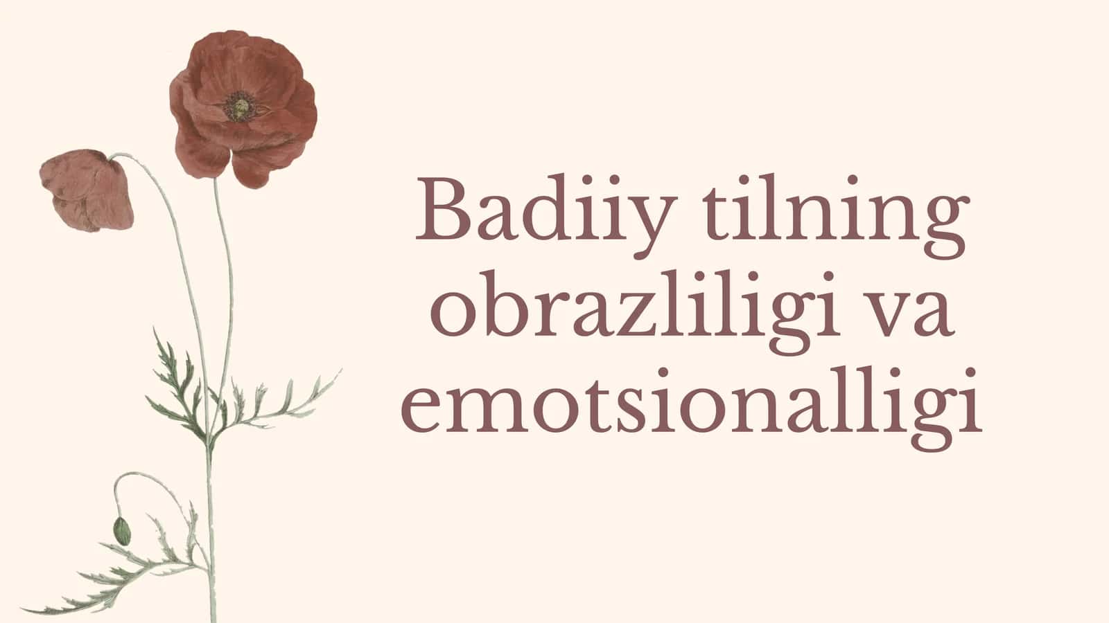 Badiiy tilning obrazliligi va emotsional ligi 1