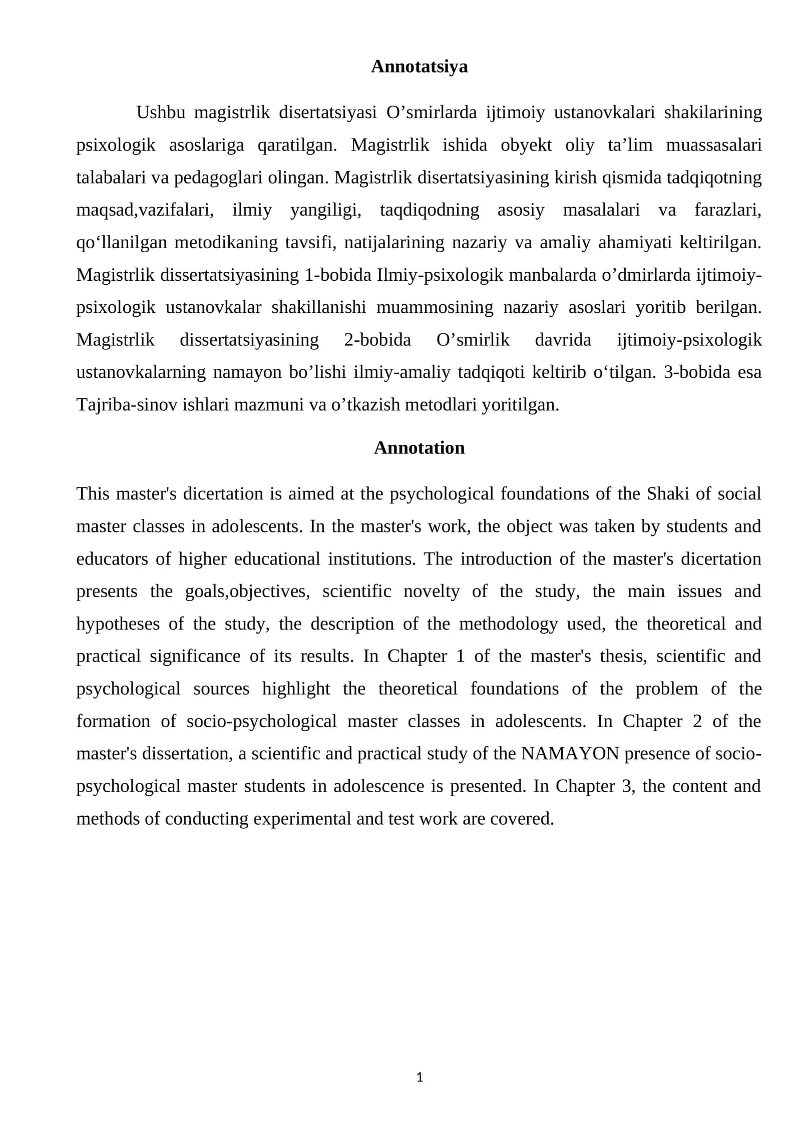 ILMIY-PSIXOLOGIK MANBALARDA O’SMIRLARDA IJTIMOIY-PSIXOLOGIK USTANOVKALAR SHAKLLANISHI MUAMMOSINING NAZARIY ASOSLARI 1