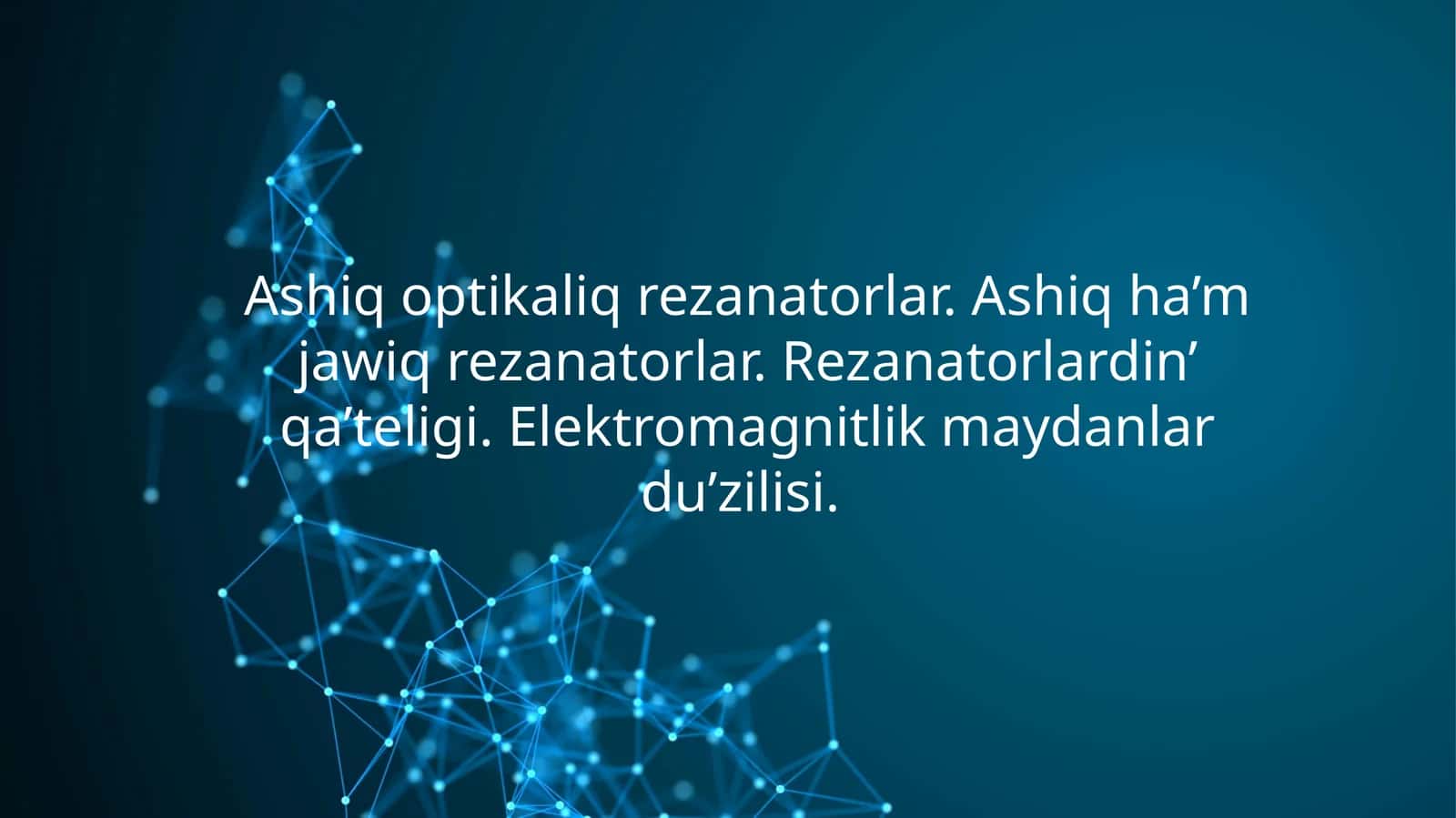 Ashiq optikaliq rezanatorlar 1
