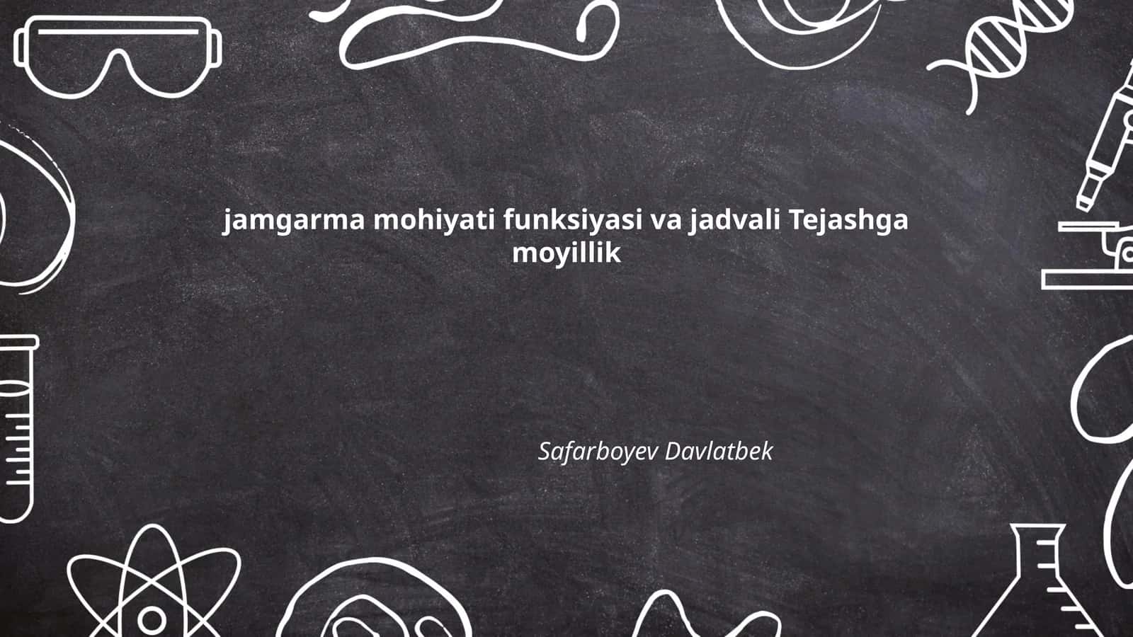 Jamgarma mohiyati va iqtisodiy roli 1