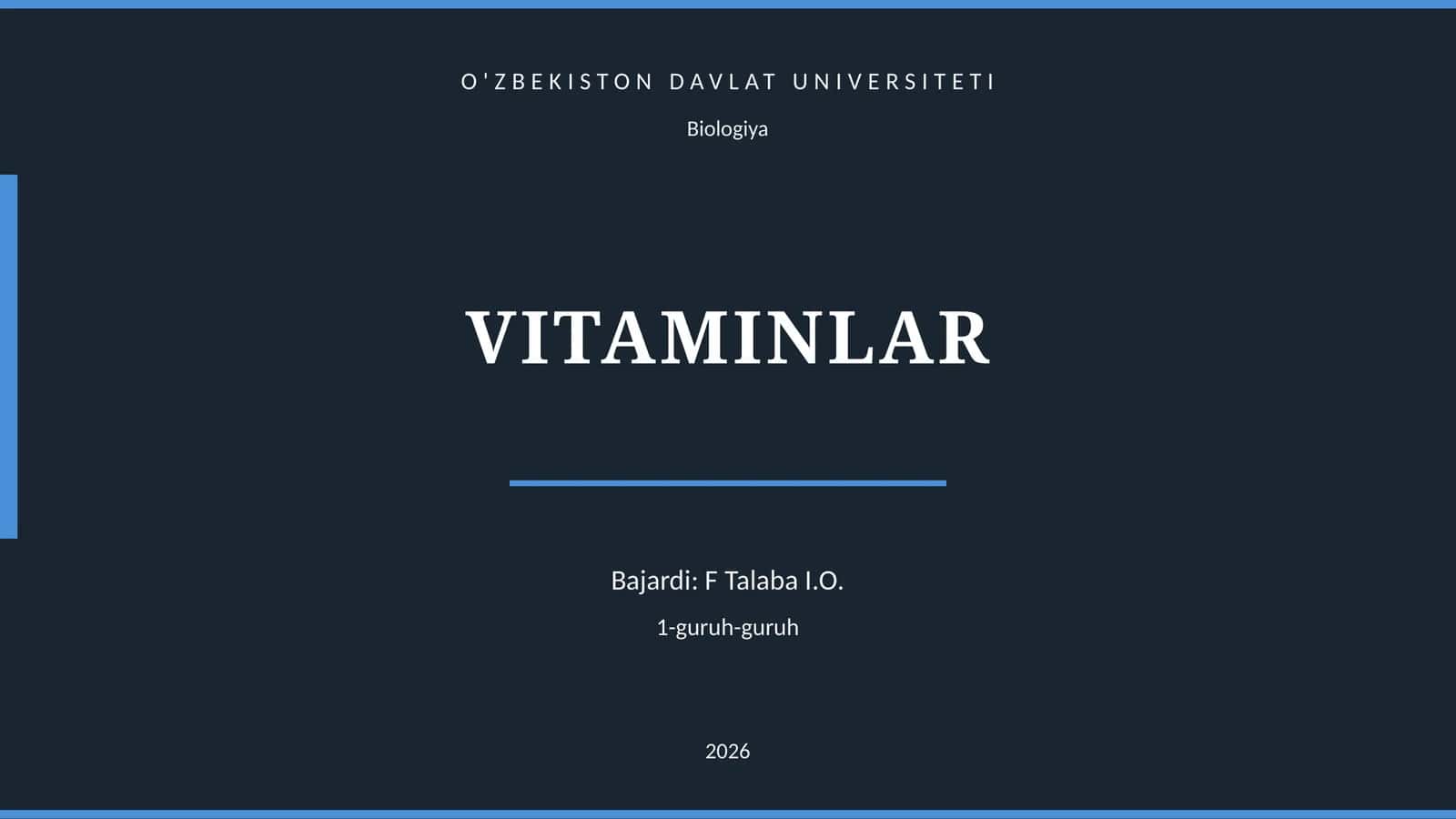 VITAMINLAR 1