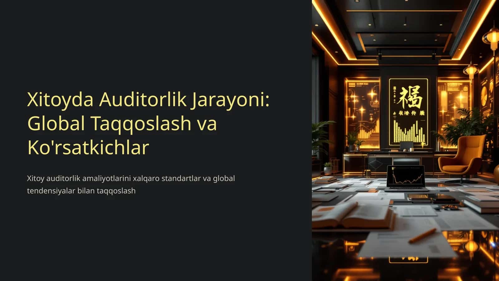 Xitoyda Auditorlik Jarayoni: Global Taqqoslash va Ko'rsatkichlar 1