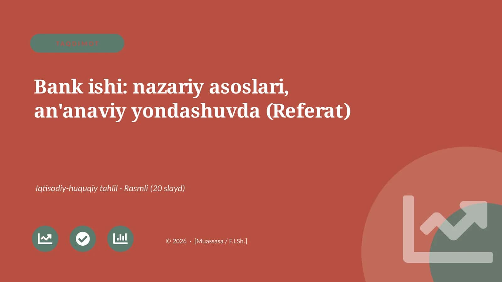 Bank ishi: nazariy asoslari, an'anaviy yondashuvda (Referat) 1
