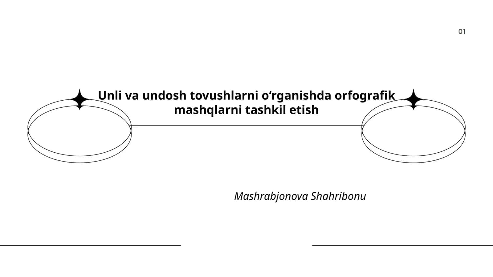 Unli va undosh tovushlarni o‘rganishda orfografik mashqlarni tashkil etish 1