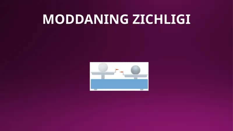 Moddaning Zichligi 1