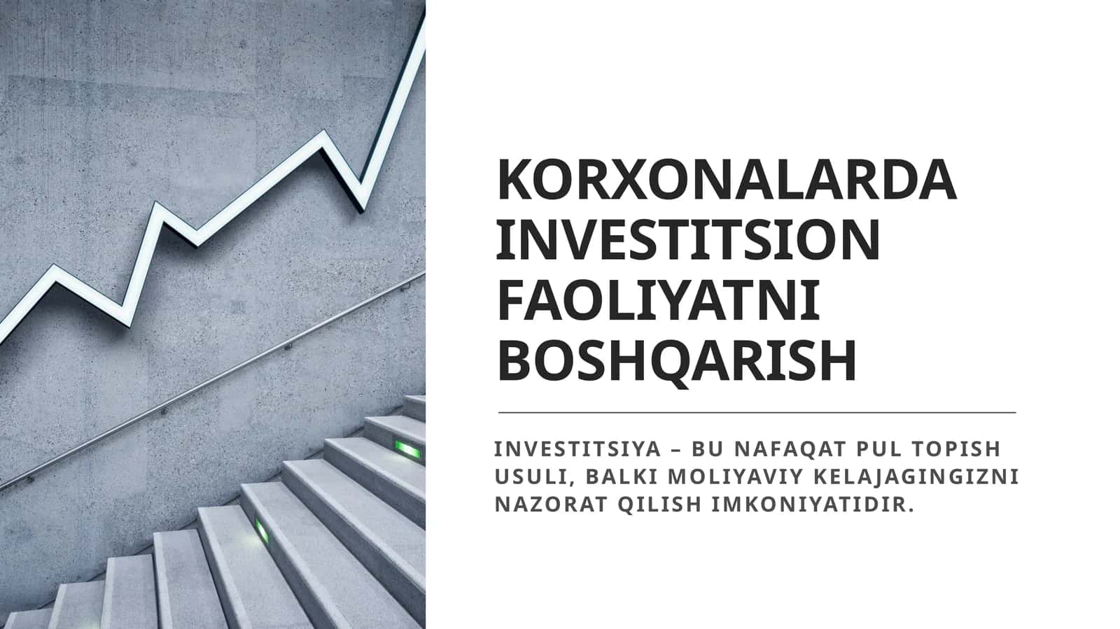 KORXONALARDA INVESTITSION FAOLIYATNI BOSHQARISH 1