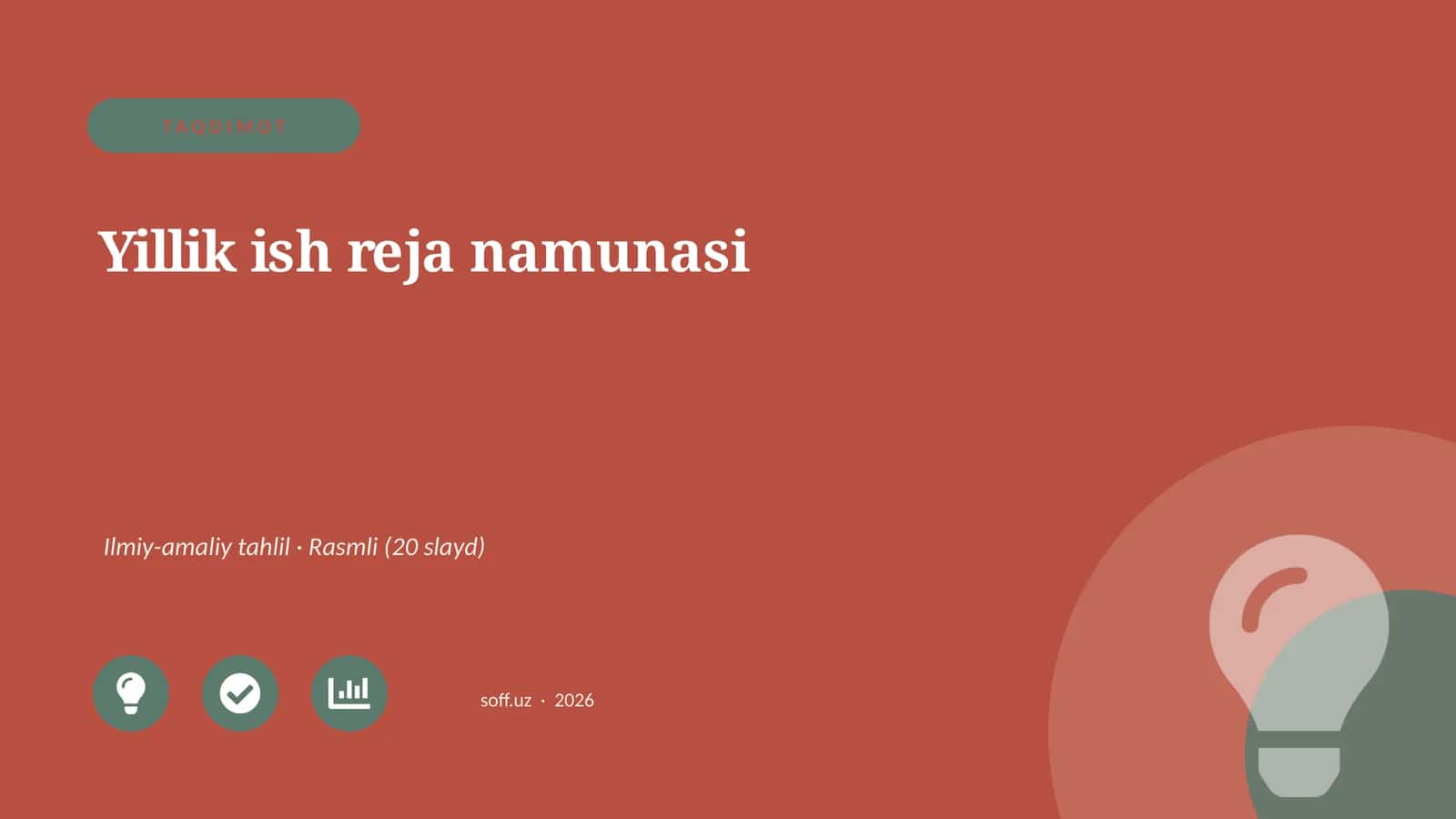 Yillik ish reja namunasi 1