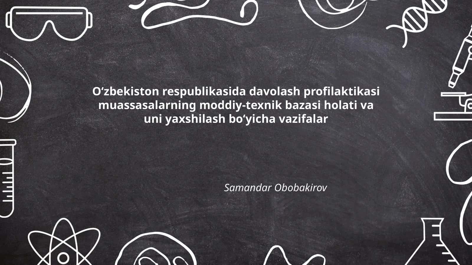 Kasalxonalarning moddiy-texnik bazasini rivojlantirish 1