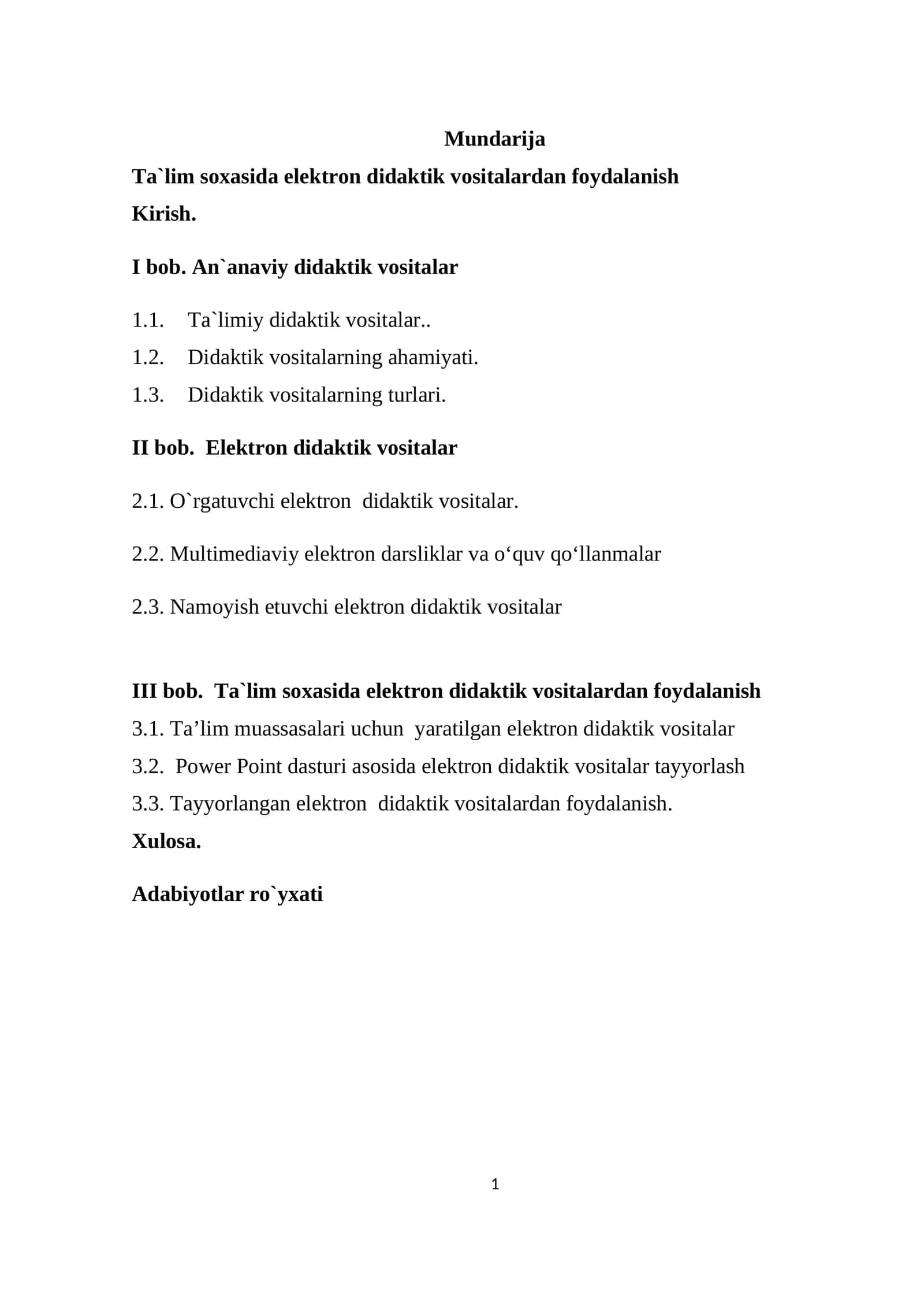 Ta'lim sohasida elektron didaktik dasturiy vositalardan foydalanish 1