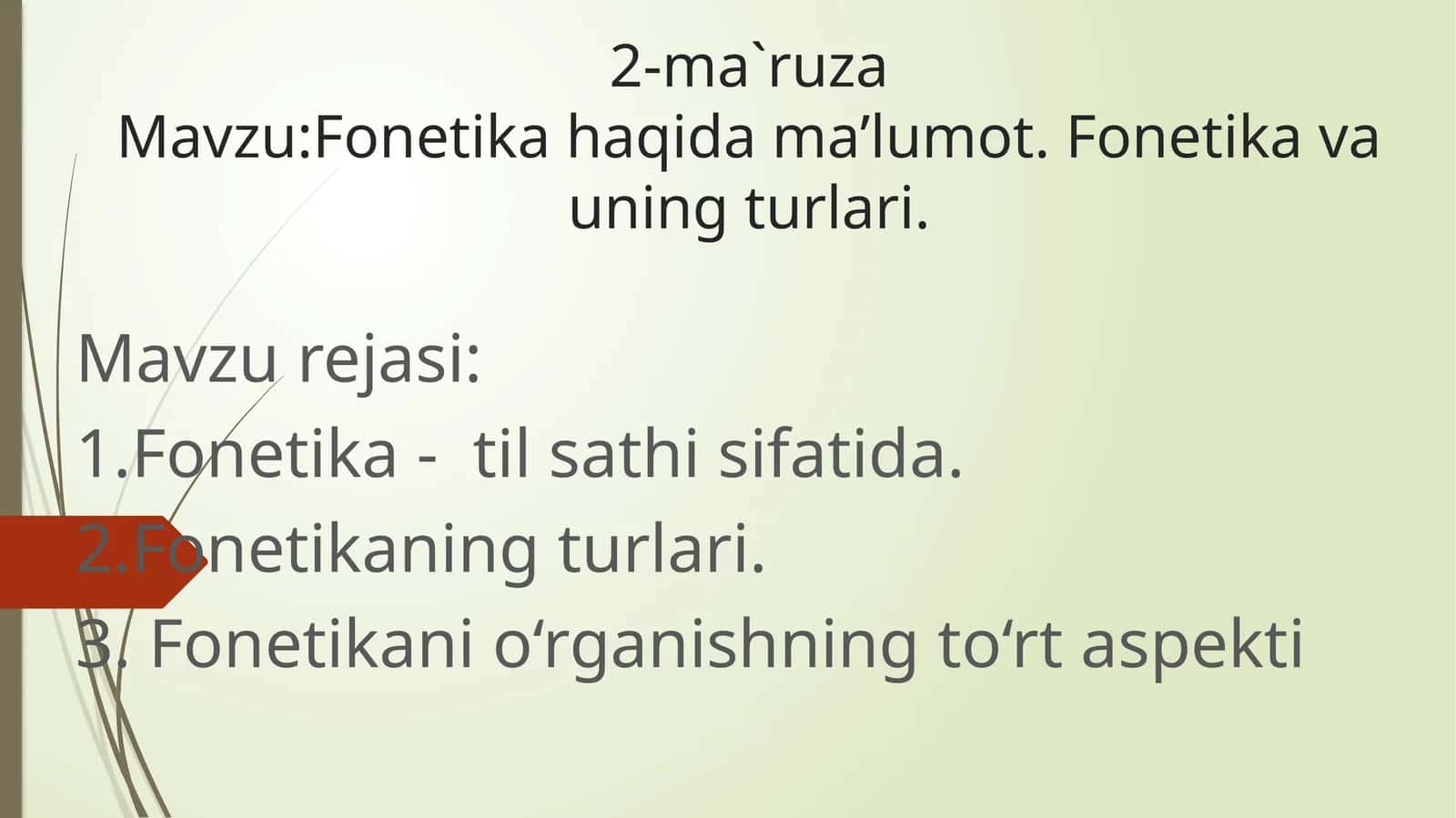 Fonetika haqida ma'lumot. Fonetika va uning turlari 1