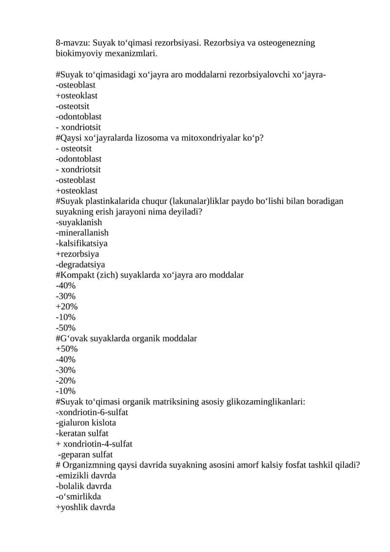 Suyak to‘qimasi rezorbsiyasi 1