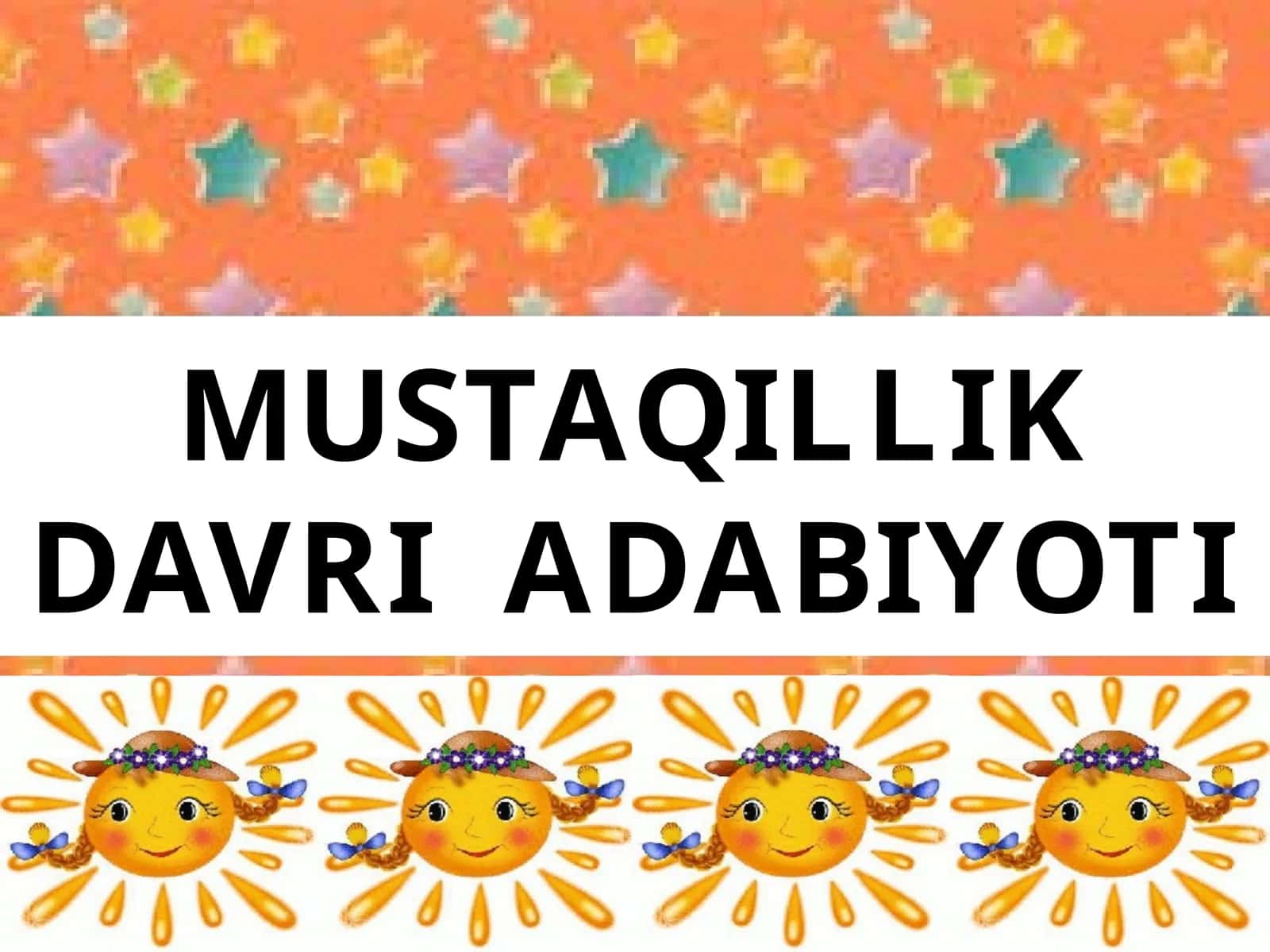 Mustaqillik davri adabiyoti 1