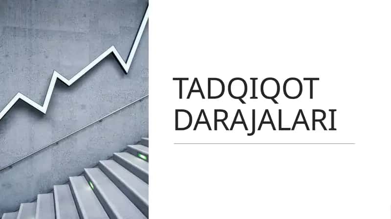 Tadqiqot Darajalari 1
