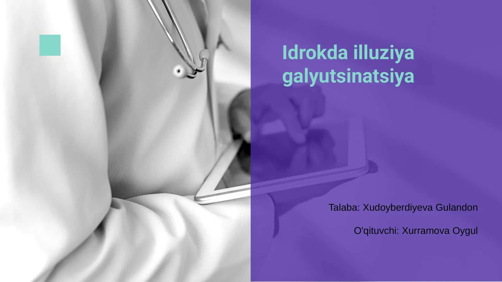 Idrokda illuziya galyutsinatsiya 1