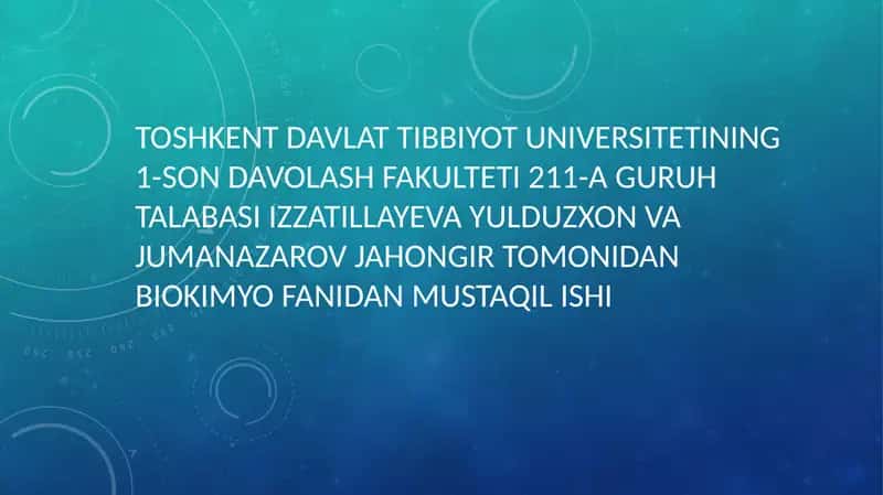 Membranalardagi buzilishlar 1