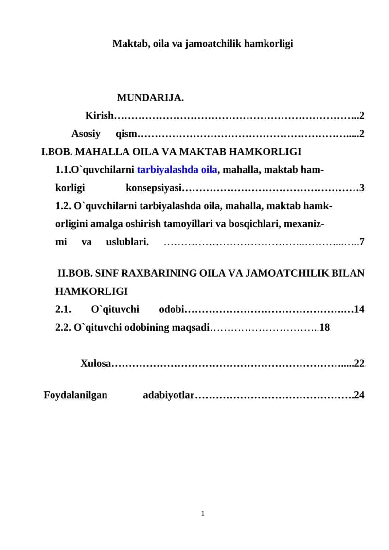 O`quvchilarni tarbiyalashda oila, mahalla, maktab ham-korligi konsepsiyasi 1